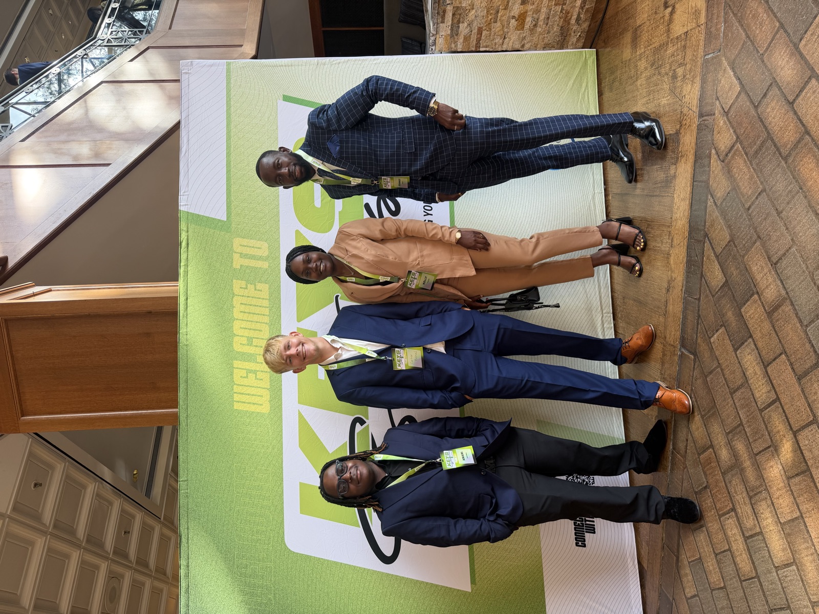The team at a trade show